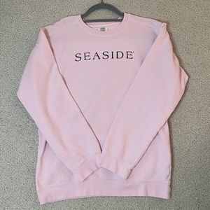 Seaside fl sweatshirt, light pink, small